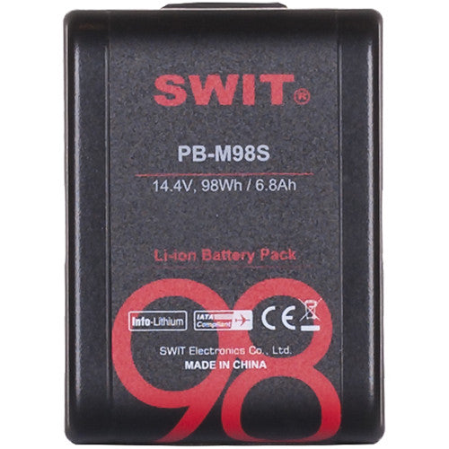 SWIT PB-M98S 14.4V 98Wh Pocket Battery with D-Tap and USB Output (V-Mount)