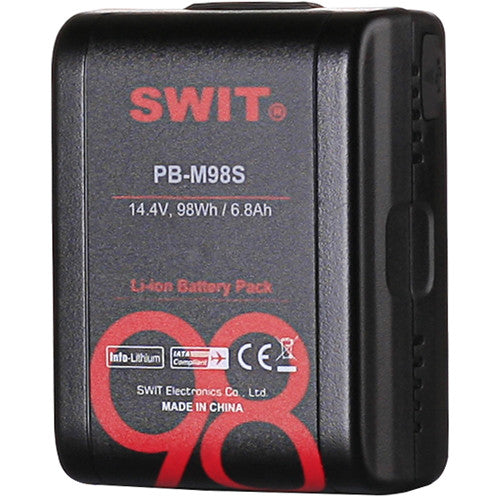 SWIT PB-M98S 14.4V 98Wh Pocket Battery with D-Tap and USB Output (V-Mount)