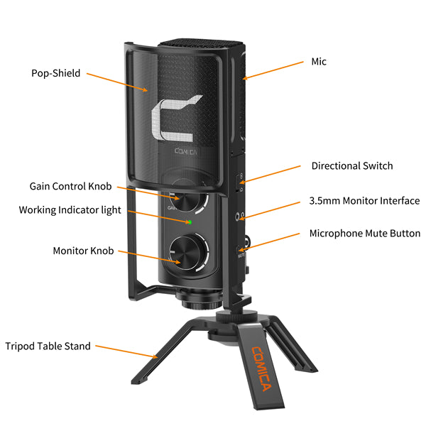 STM-USB Versatile USB Condenser Cardioid Microphone